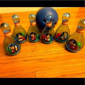 Disney store Mickey bowling set